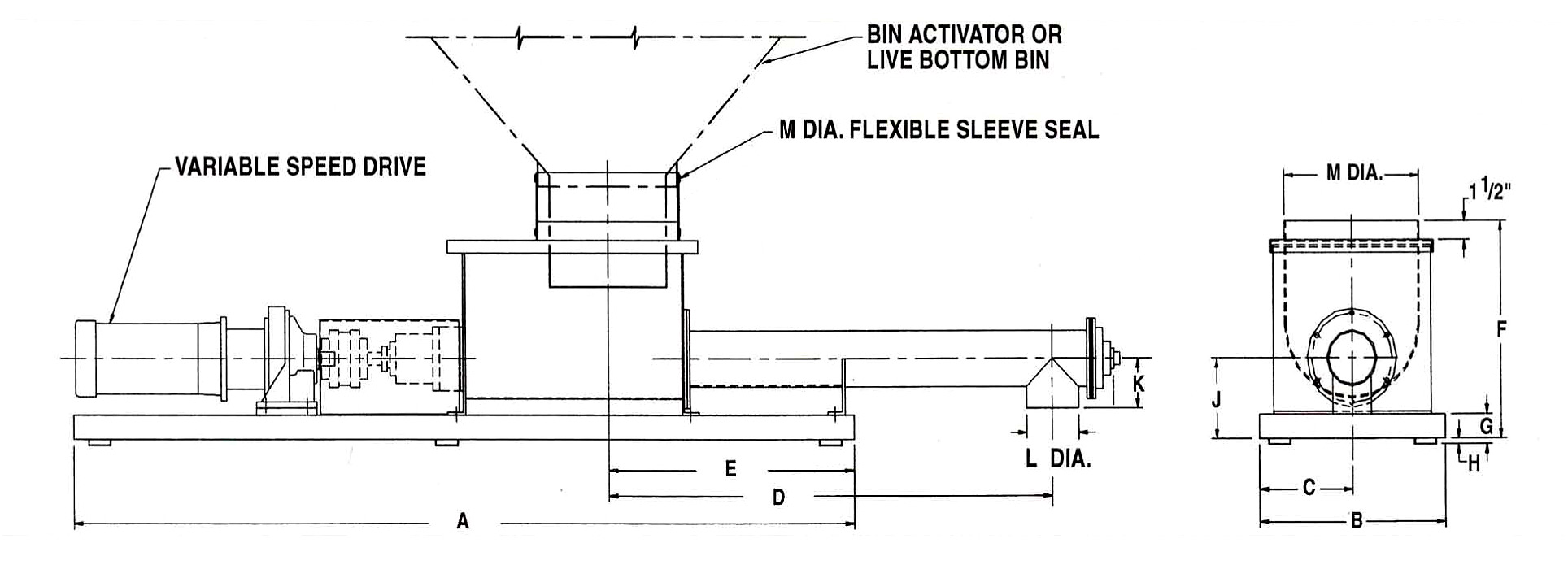 Vibra Screw Metering Conveyor Schematic